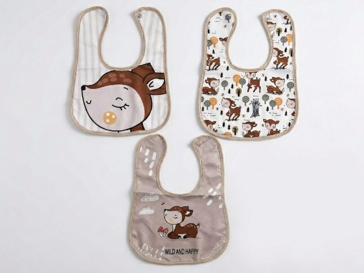 Бебешки комплект лигавници Еленче Wild and Happy