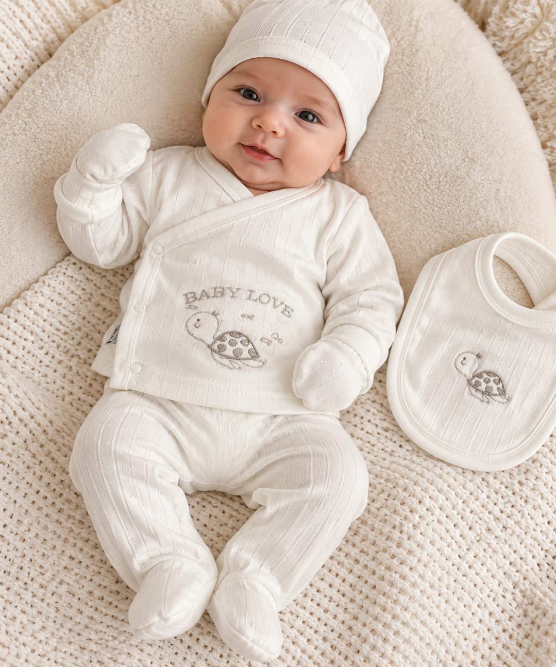 Нежен 5-части бебешки комплект Baby Love с костенурка