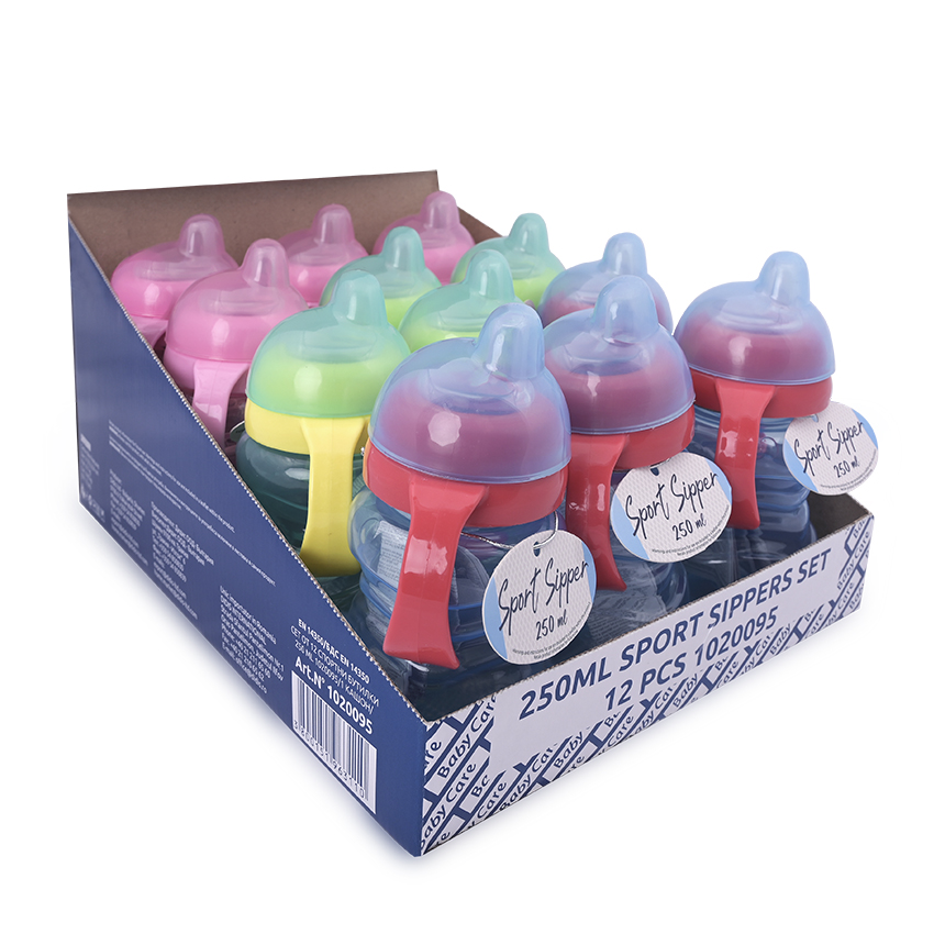 СЕТ ОТ 12 СПОРТНИ БУТИЛКИ 250 ML 1020095/1 КАШОН/