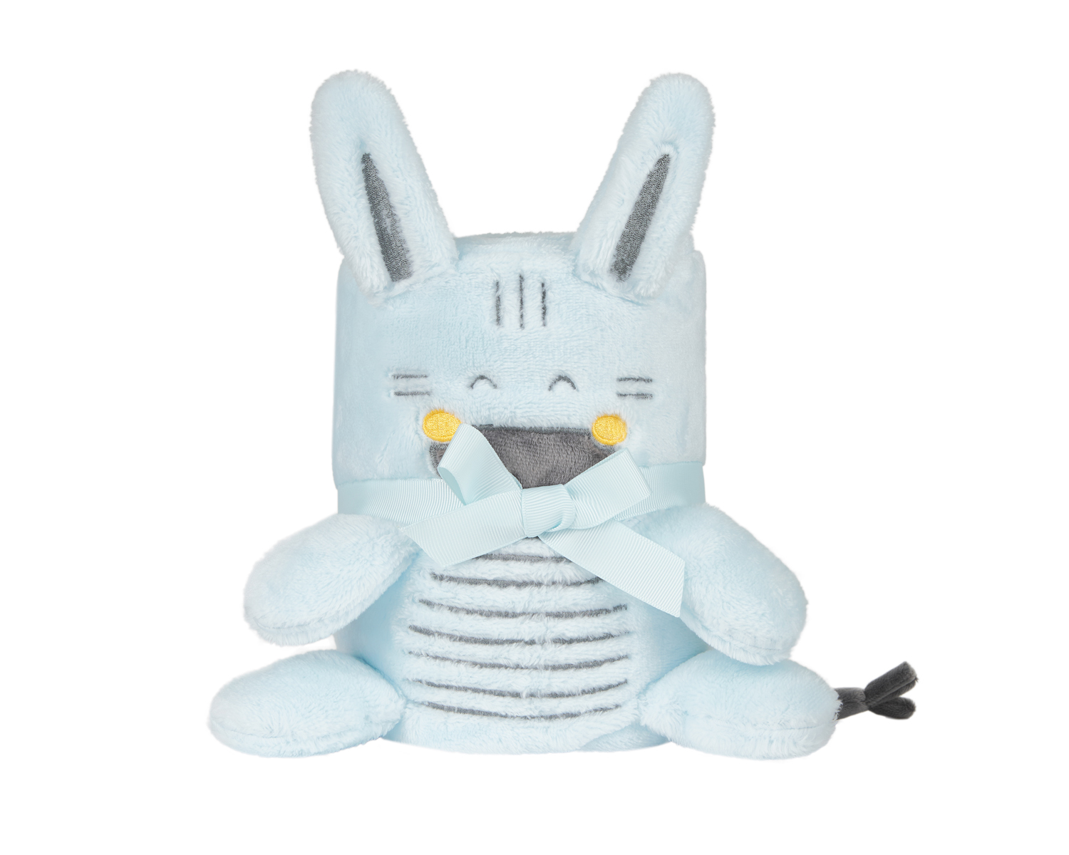Бебешко одеяло с 3D бродерия Stripy Friends