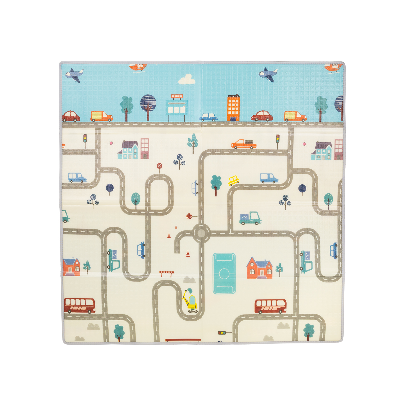 Детско килимче за игра City - 113*113 cm