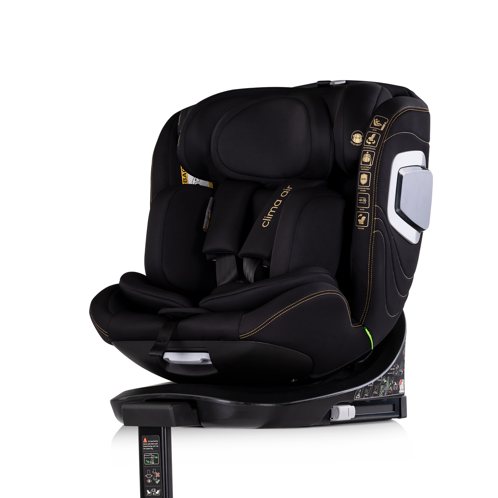 Ст.кола360 I-size 40-150 CLIMA AIR къпин