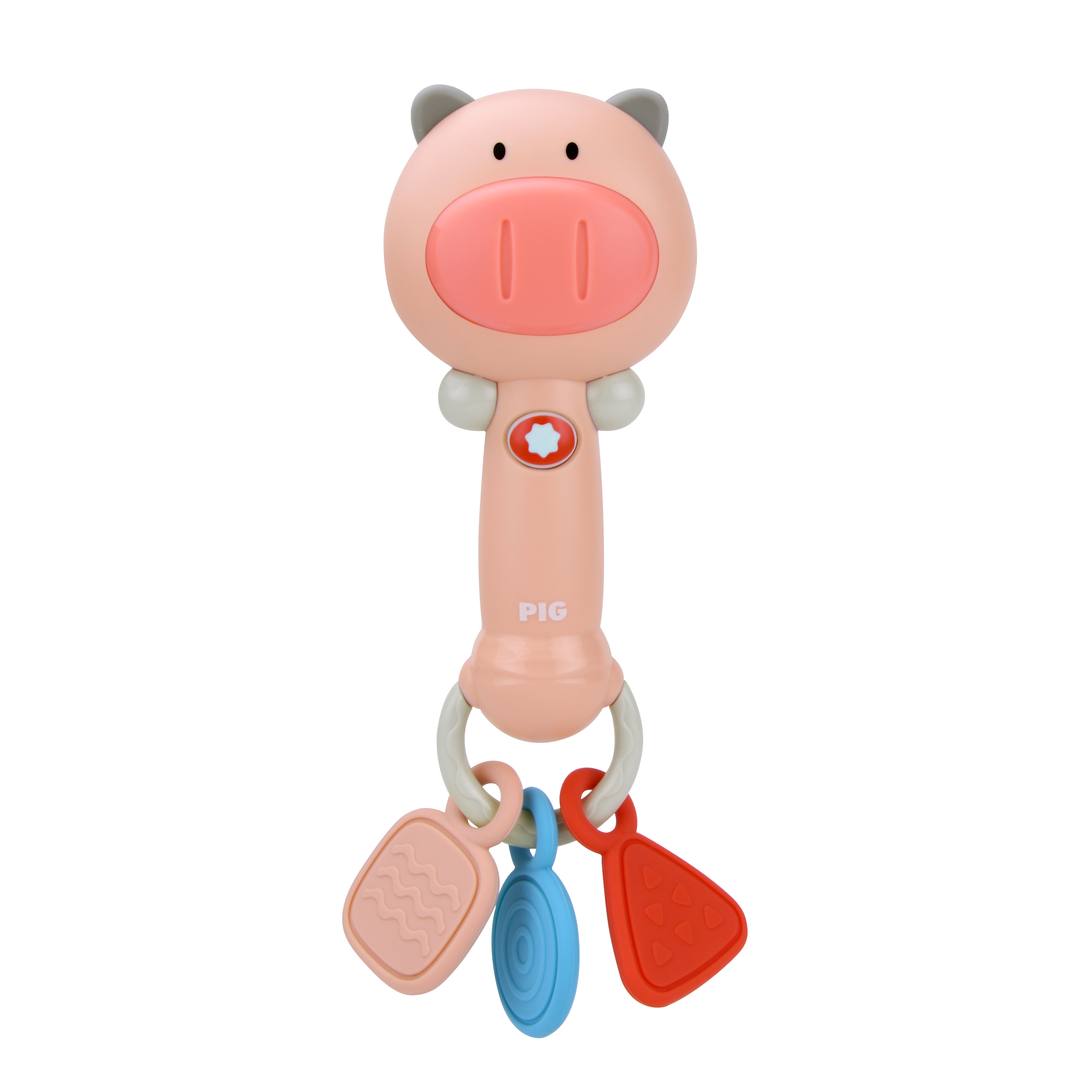 Муз.пръчка със светлина и дрънкалка Pigg