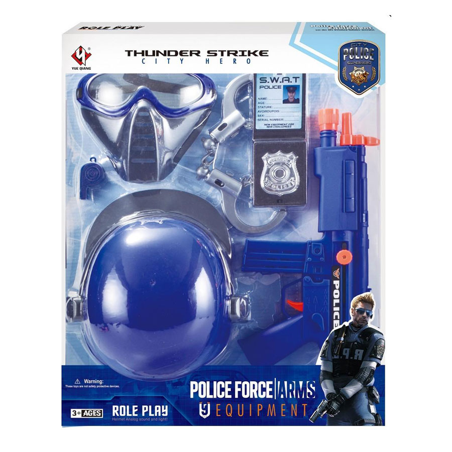 Полицейски комплект Raya Toys 7 части