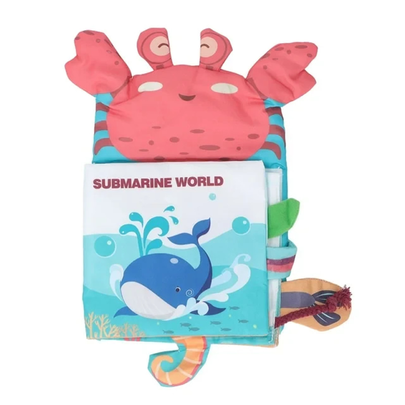 Бебешка мека книжка и кукла за ръка 2в1 Raya Toys