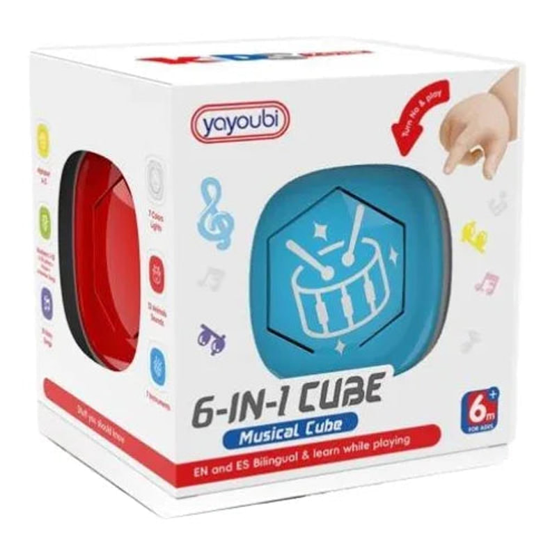 Бебешки музикален куб 6в1 Raya Toys Kids Zone, Английски и Испански език
