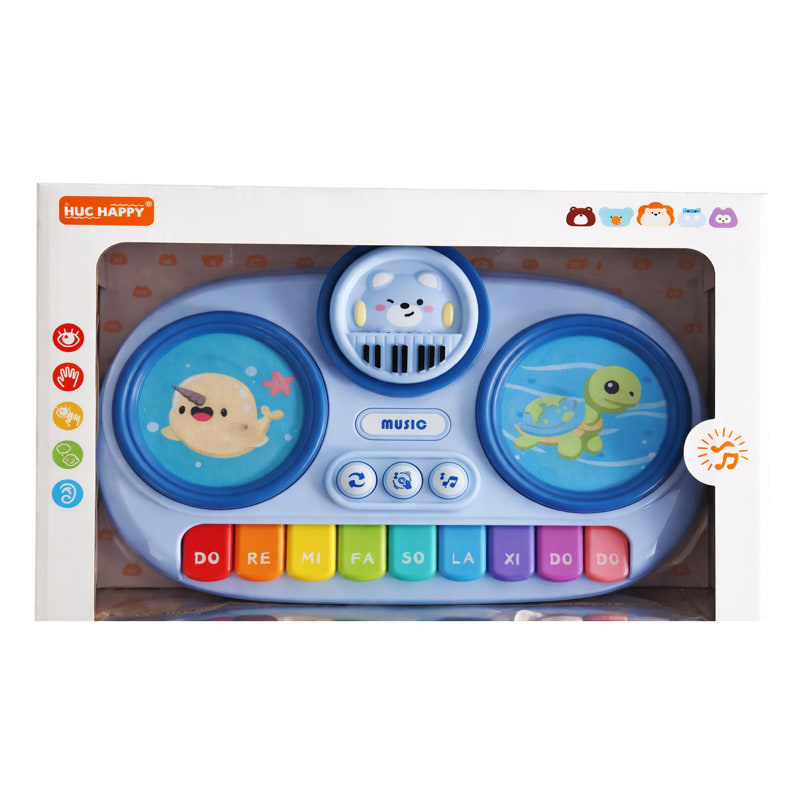 Бебешко пиано с барабани Raya Toys Морски обитатели