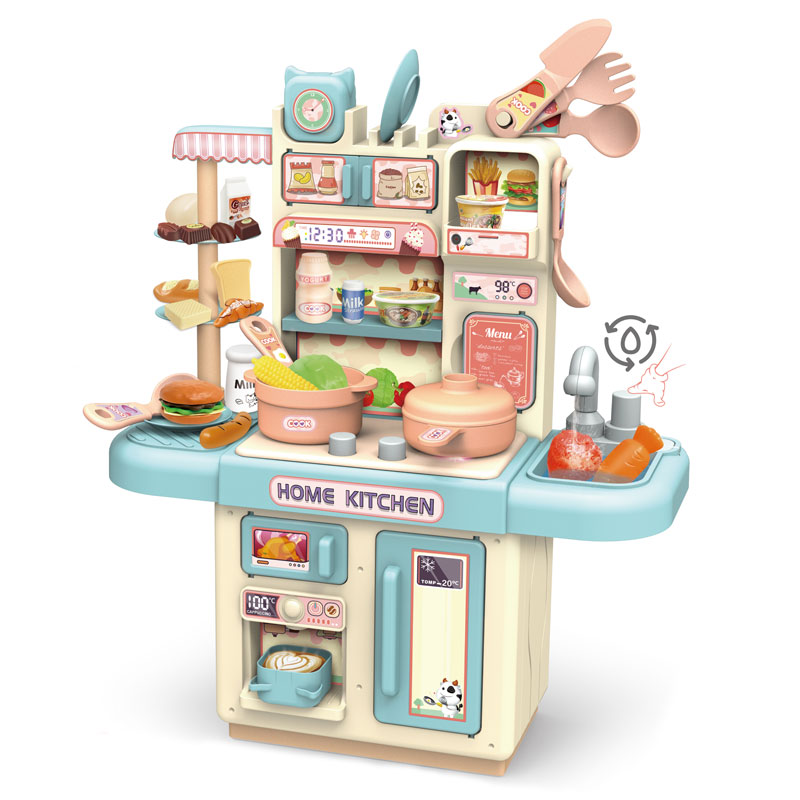 Детска кухня Raya Toys Dream Kitchen с течаща вода и пара, 33 части