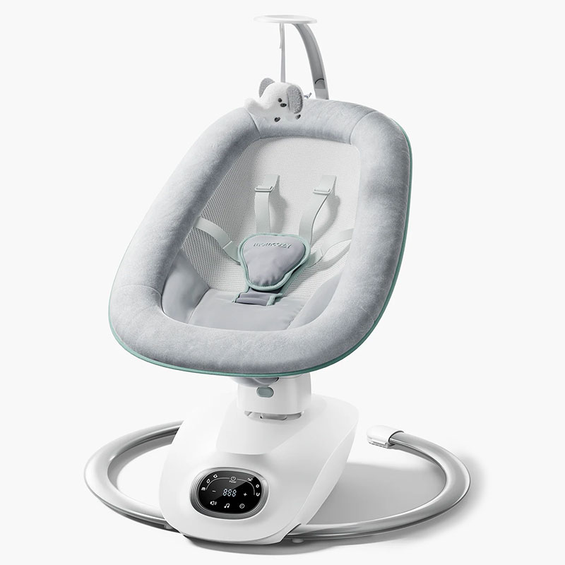 Бебешка люлка Momcozy CocoSway, 3D-Motion, с музика, с дистанционно управление
